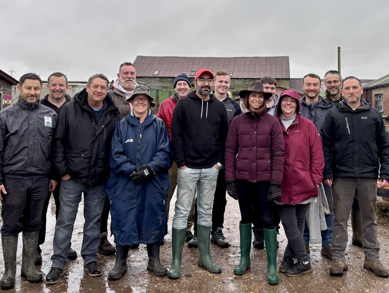 Ultra Energy UK volunteers at High Mead therapy farm